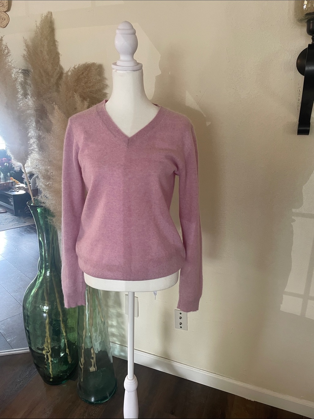 Charter Club Dusty Pink V-Neck Sweater